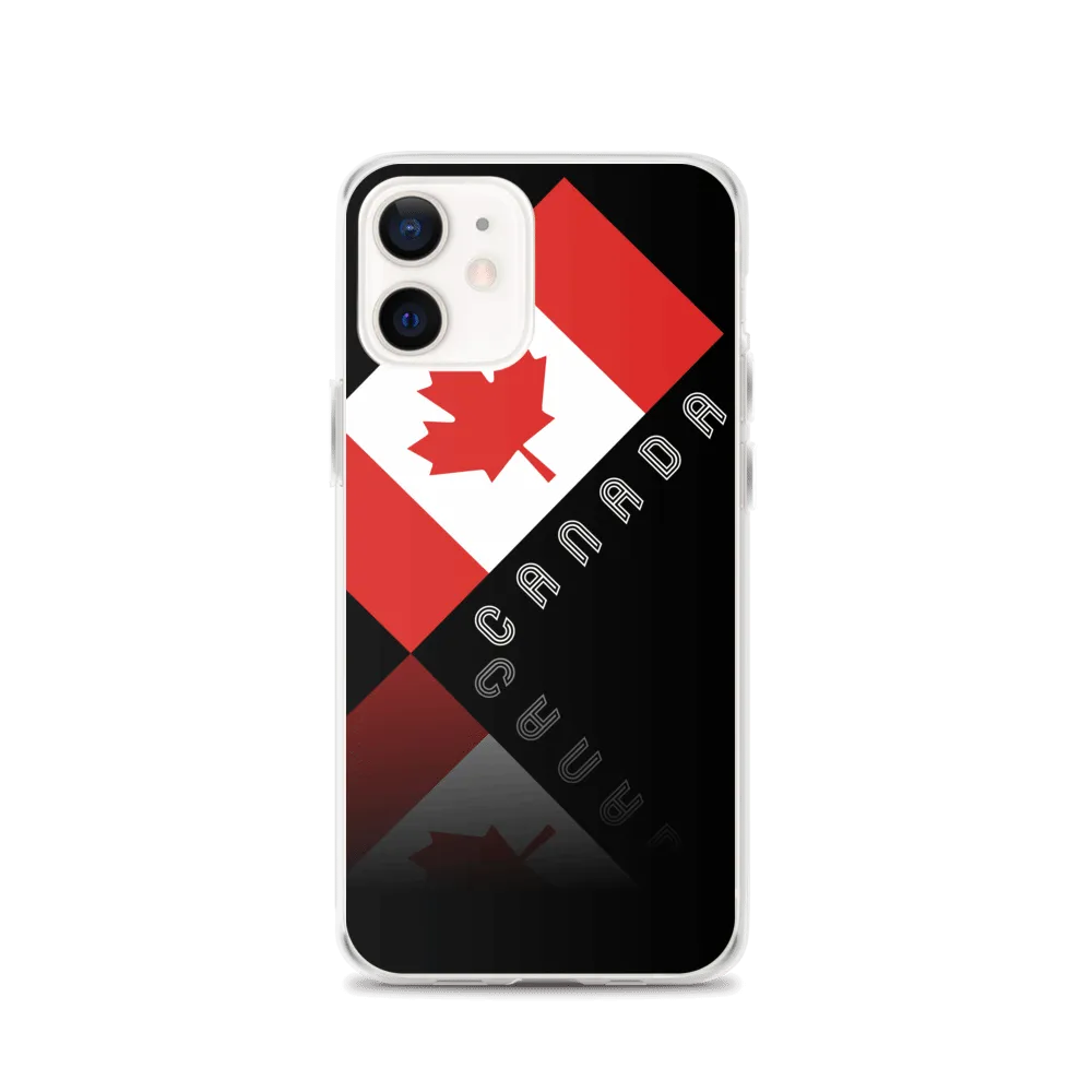 Elegant Maple Leaf Canada iPhone Black Case