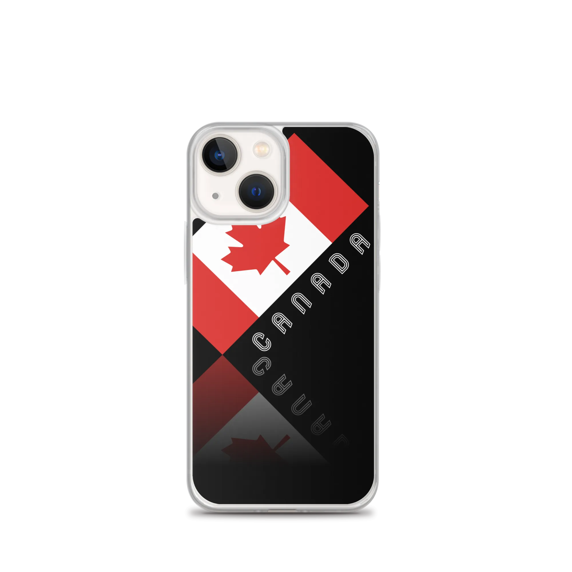 Elegant Maple Leaf Canada iPhone Black Case