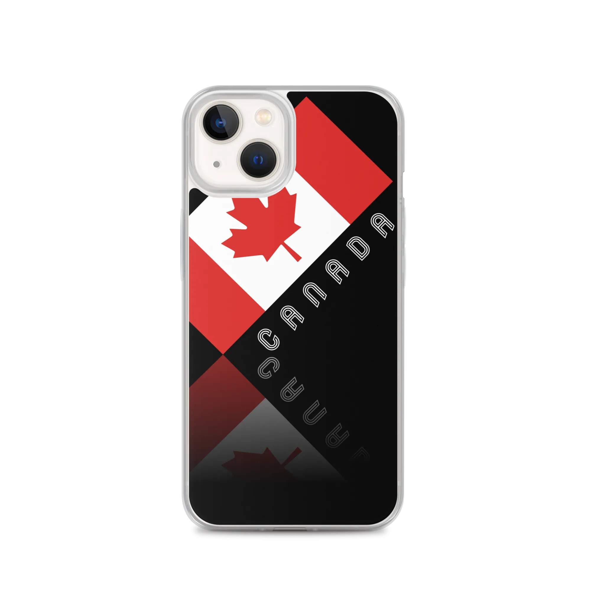 Elegant Maple Leaf Canada iPhone Black Case