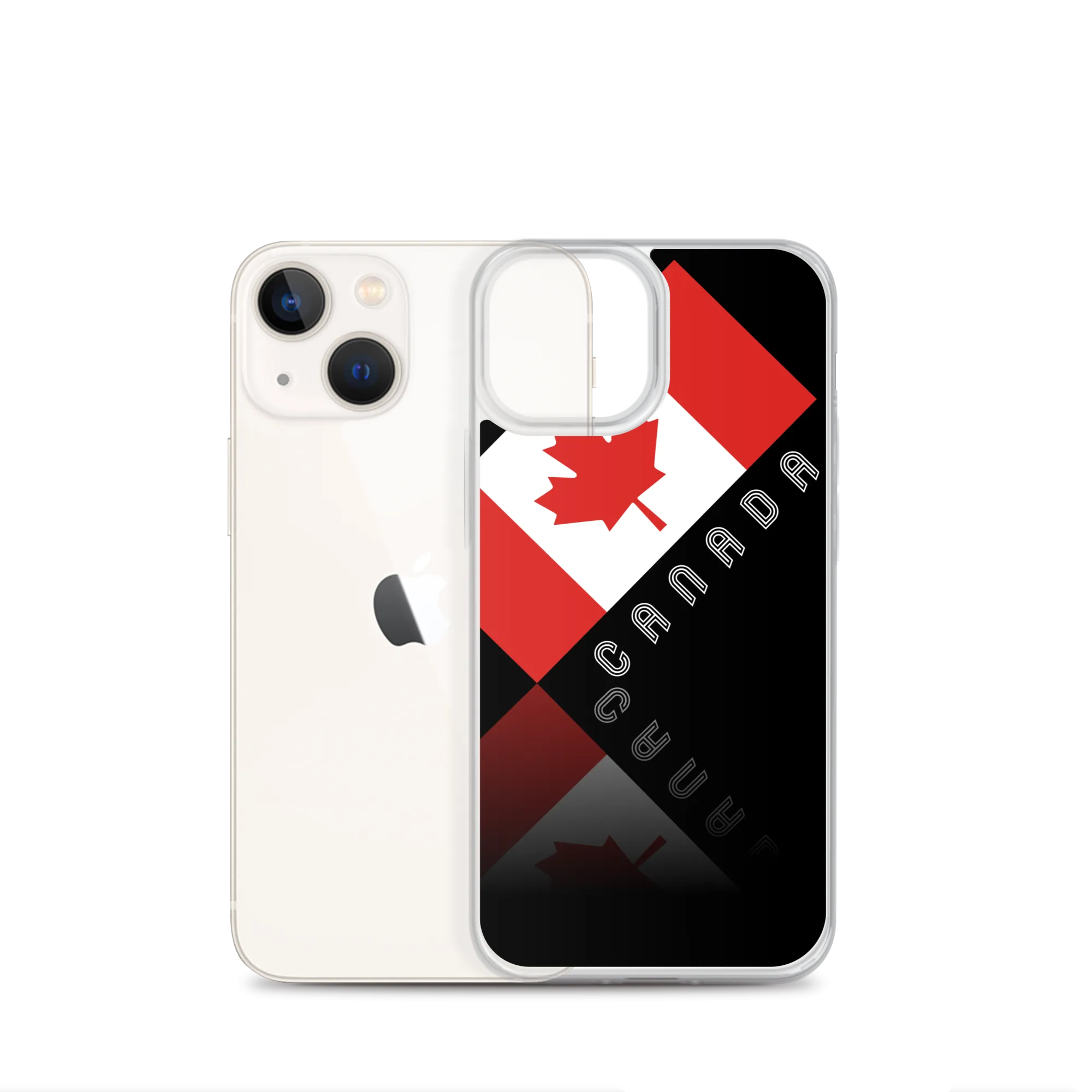 Elegant Maple Leaf Canada iPhone Black Case