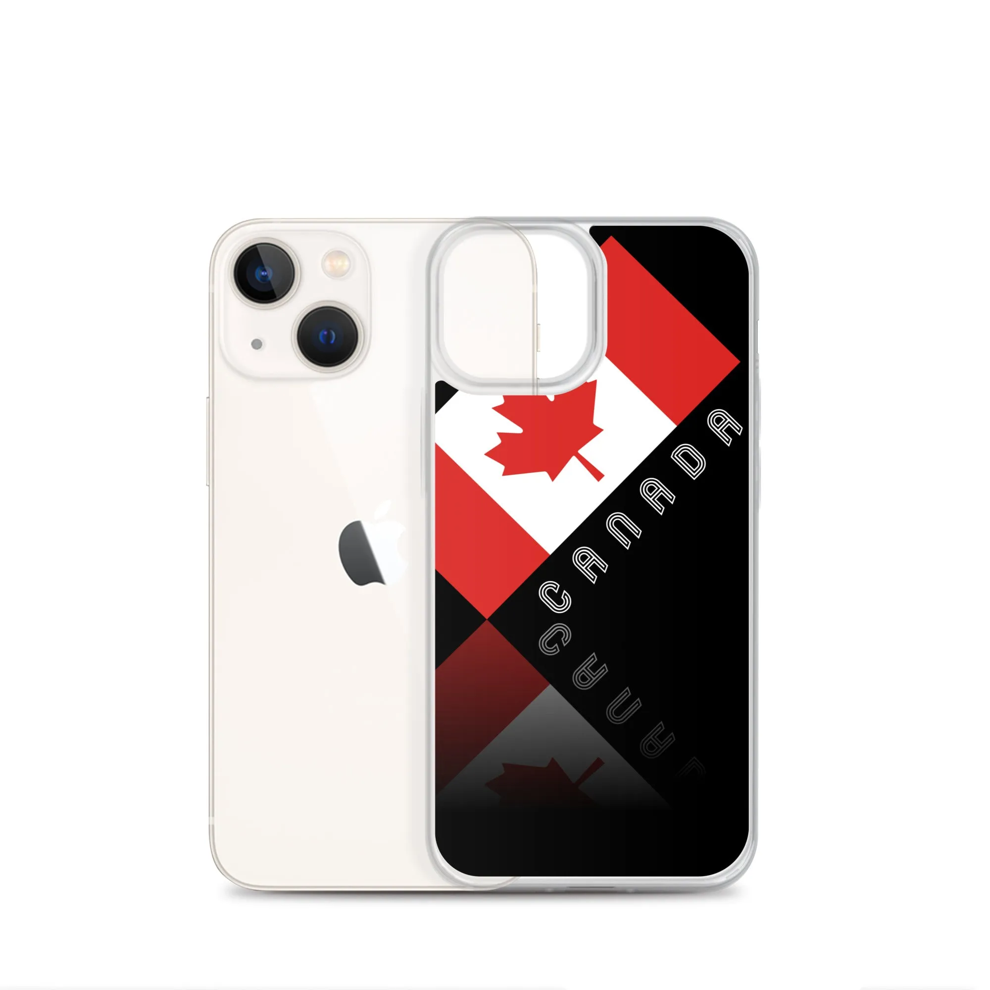 Elegant Maple Leaf Canada iPhone Black Case