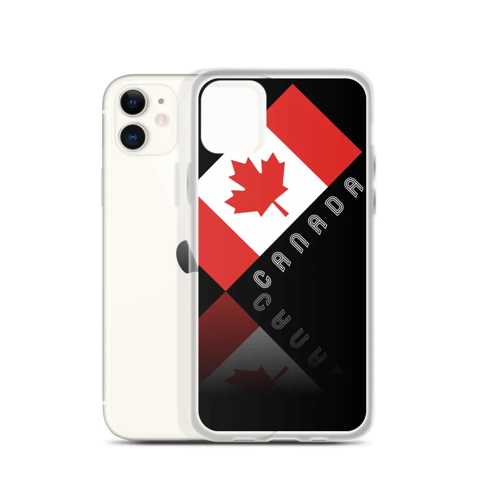 Elegant Maple Leaf Canada iPhone Black Case