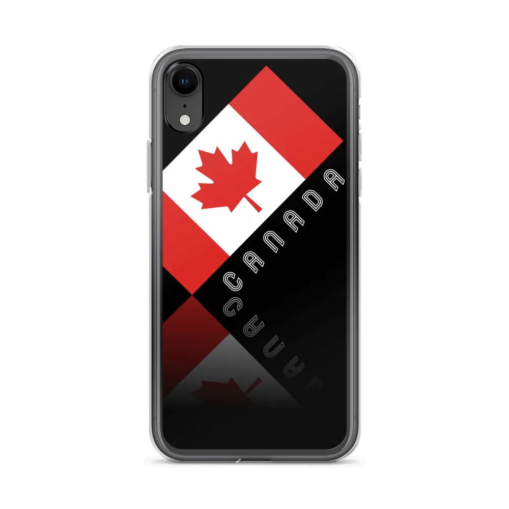 Elegant Maple Leaf Canada iPhone Black Case