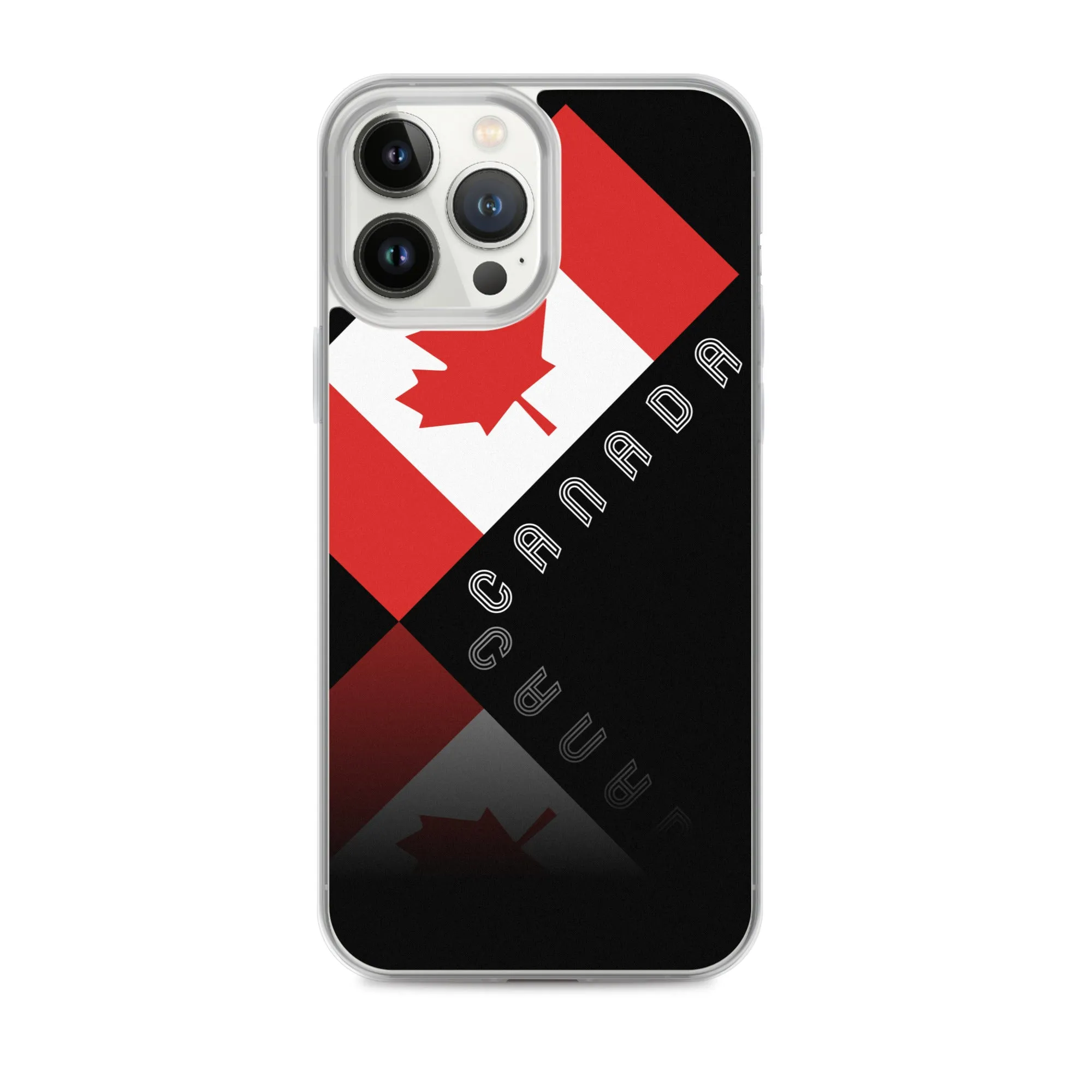 Elegant Maple Leaf Canada iPhone Black Case