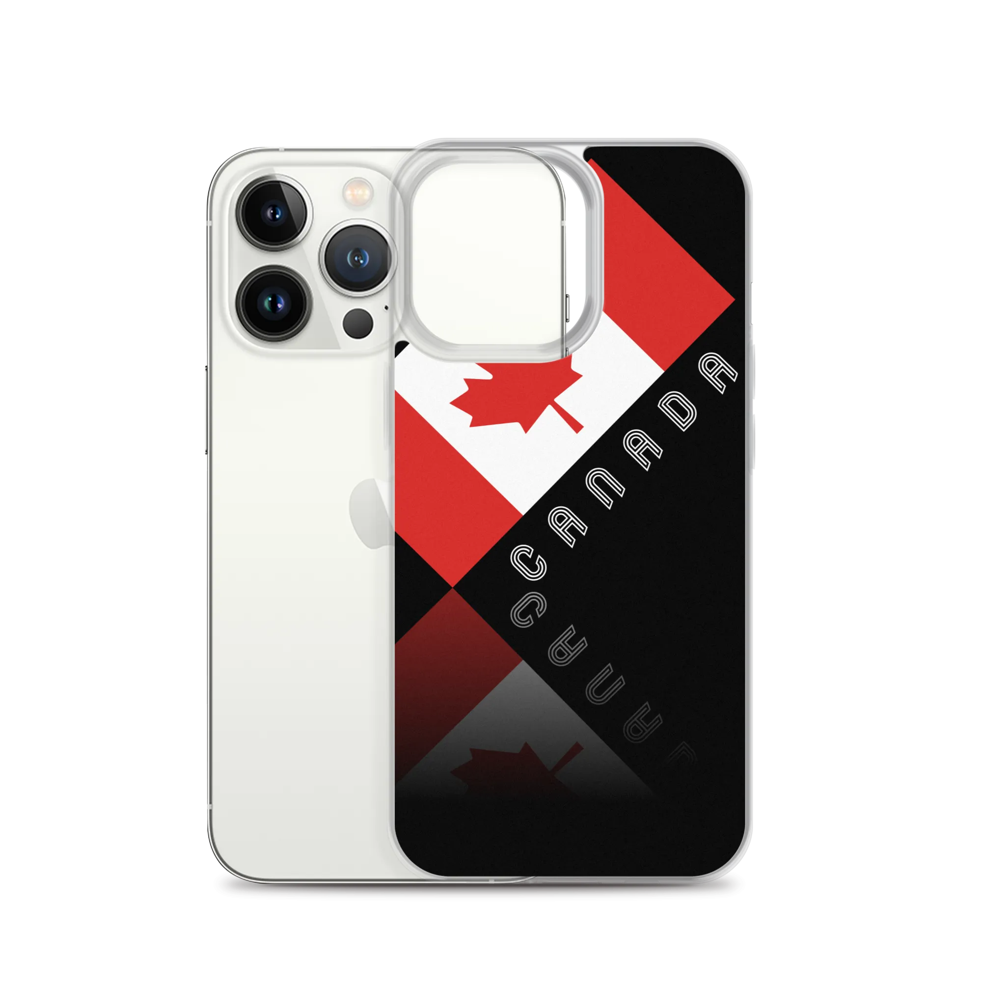 Elegant Maple Leaf Canada iPhone Black Case