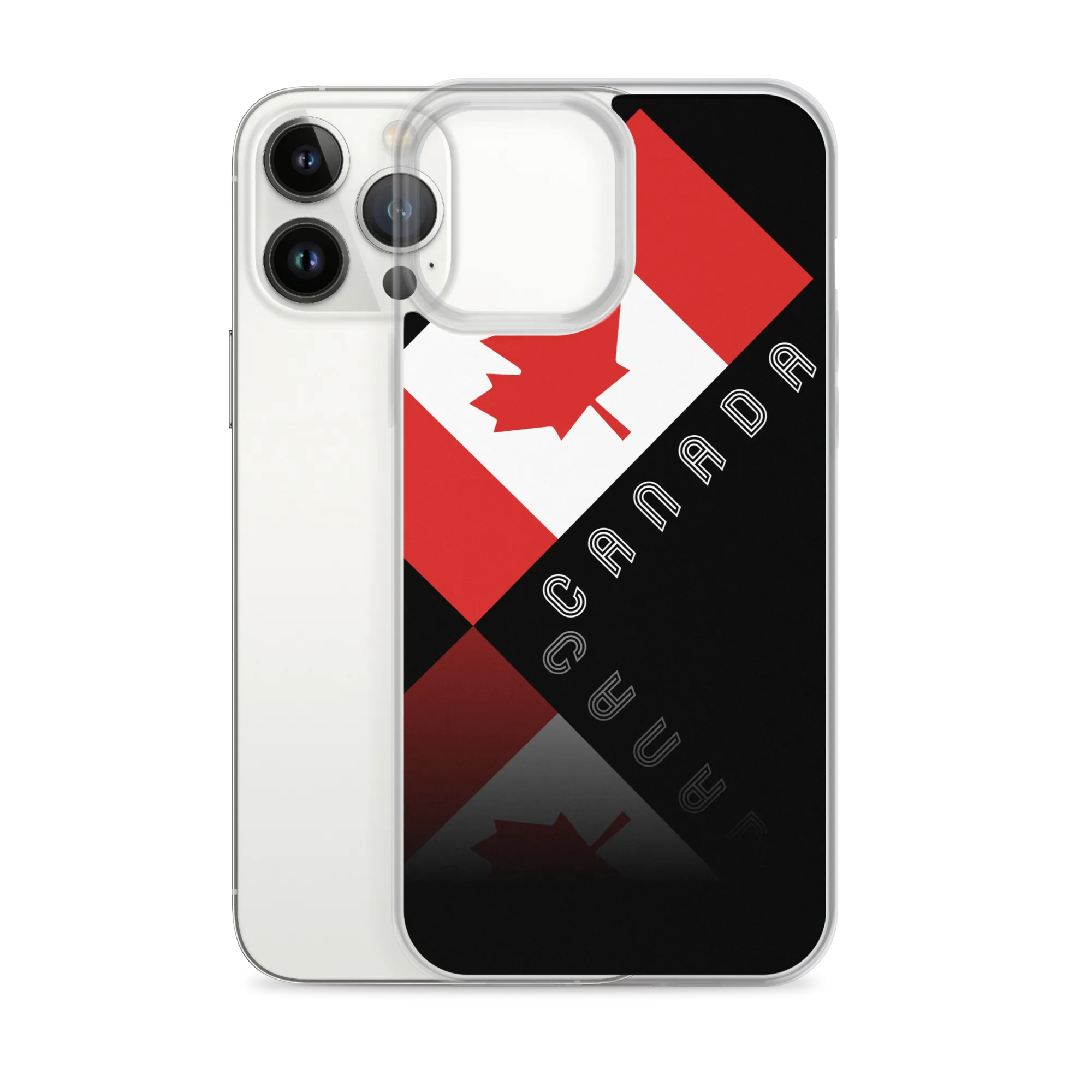 Elegant Maple Leaf Canada iPhone Black Case