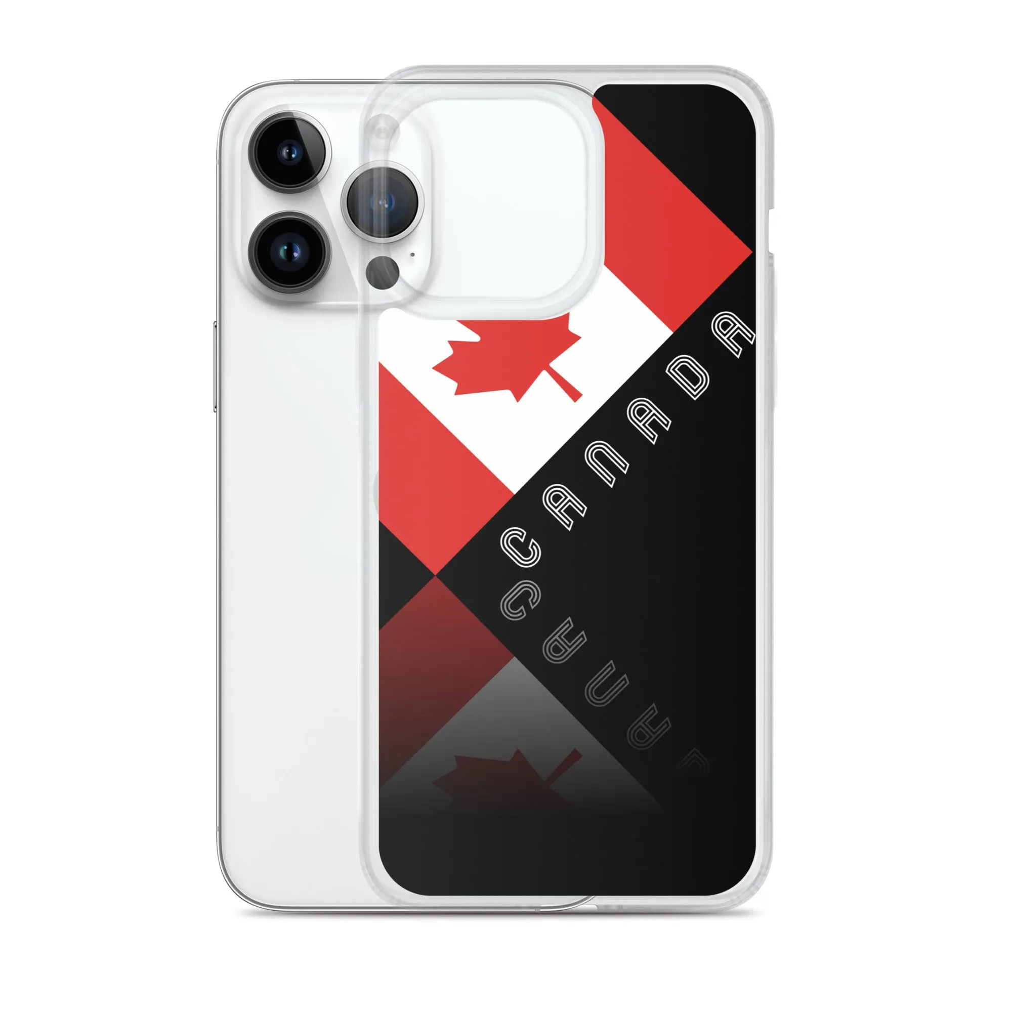 Elegant Maple Leaf Canada iPhone Black Case