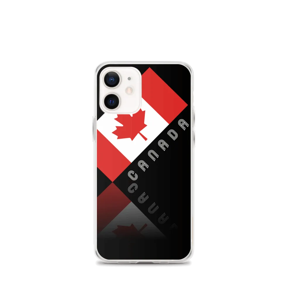 Elegant Maple Leaf Canada iPhone Black Case