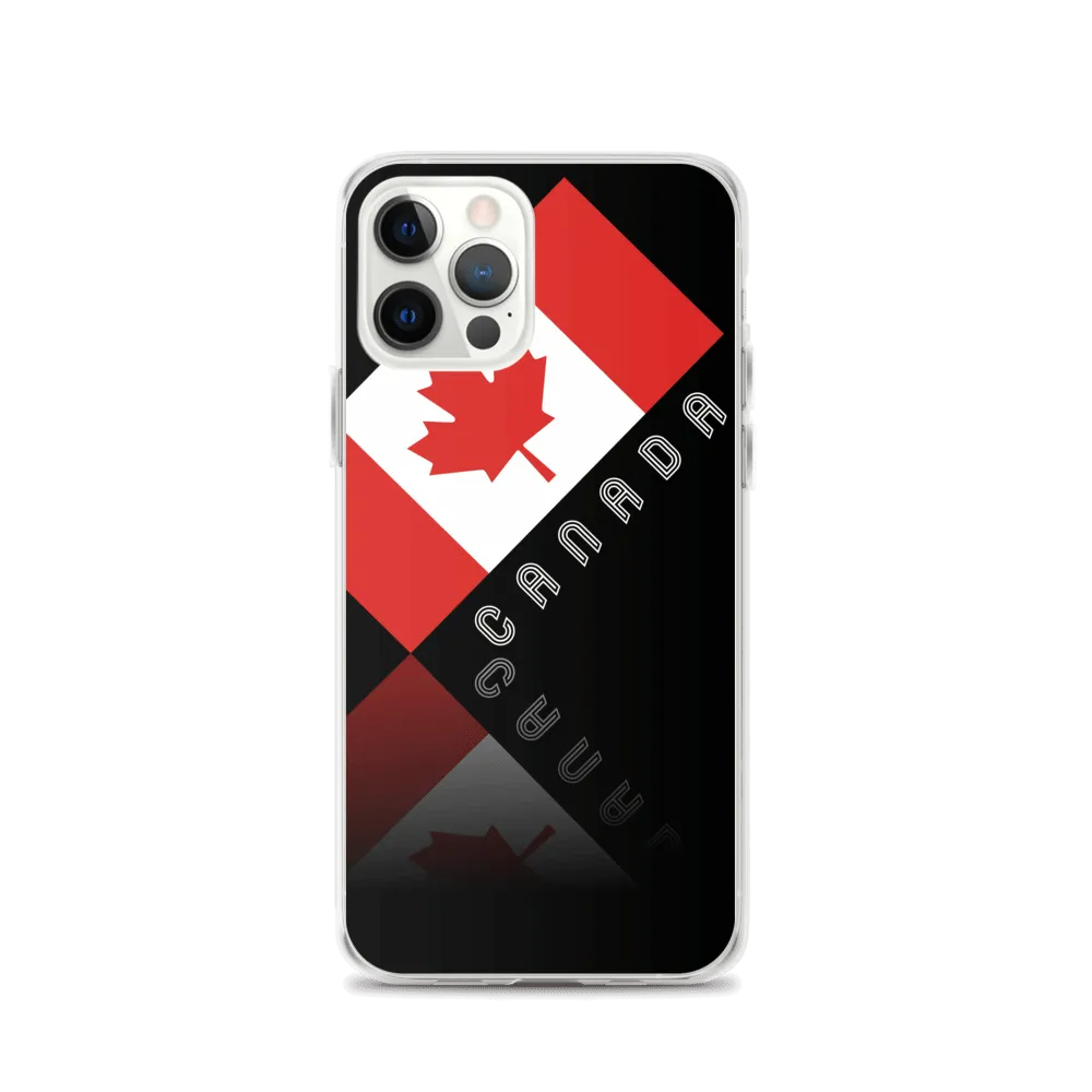 Elegant Maple Leaf Canada iPhone Black Case