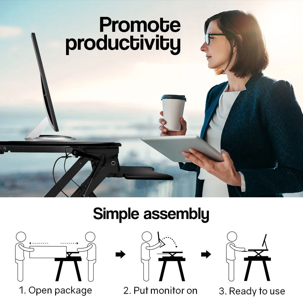 Ergonomic Height Adjustable Standing Desk Riser - FORTIA