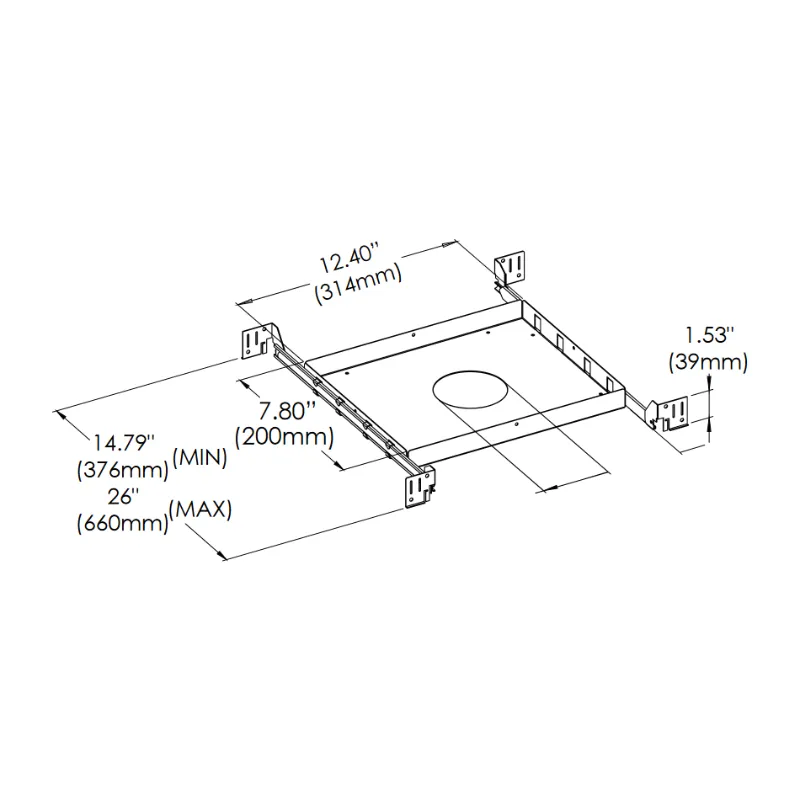 Eurofase 47148 New Construction Plate for Baby Tango BTGO-1R-T Round Flat Gimbal Trim