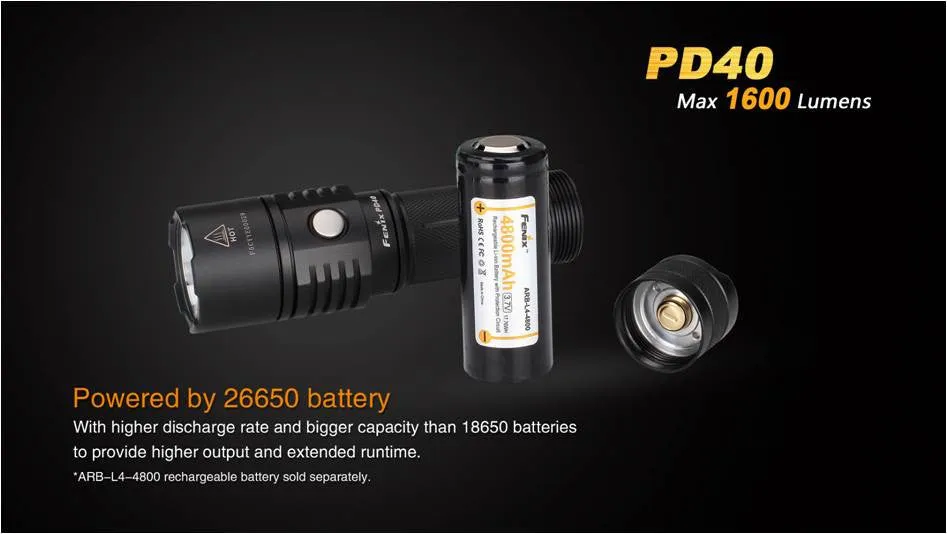 Fenix PD40 LED Flashlight