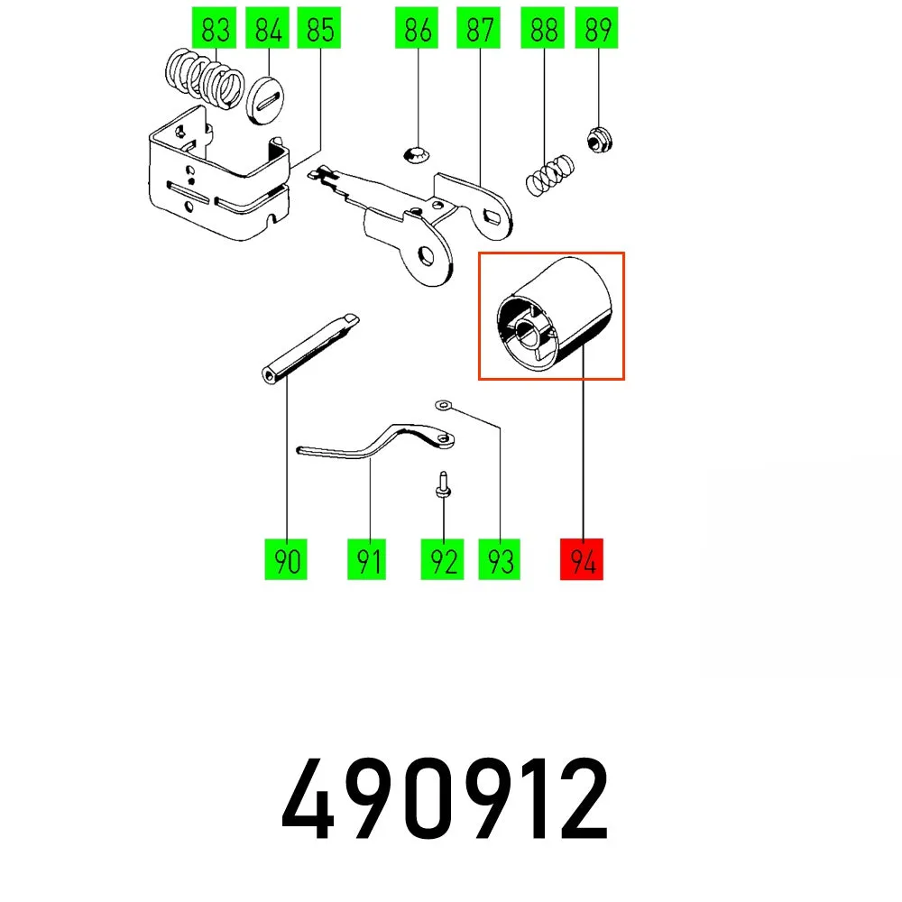 Festool, Adjusting Roll Et-Teil Bs 75, FES490912