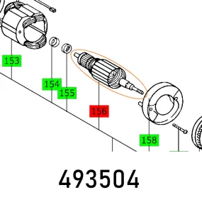 Festool, Armature 230V Cs 70 Eb 230V, FES493504