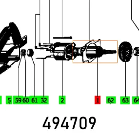 Festool, Armature Axt 50 Vollst. Et-Bg, FES494709