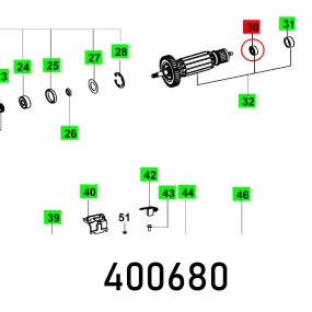 Festool, Ball Bearing 607T1Xdd12Mc5E D8Sl5, FES400680