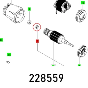 Festool, Ball Bearing 608 2Z C3 Din 625, FES228559