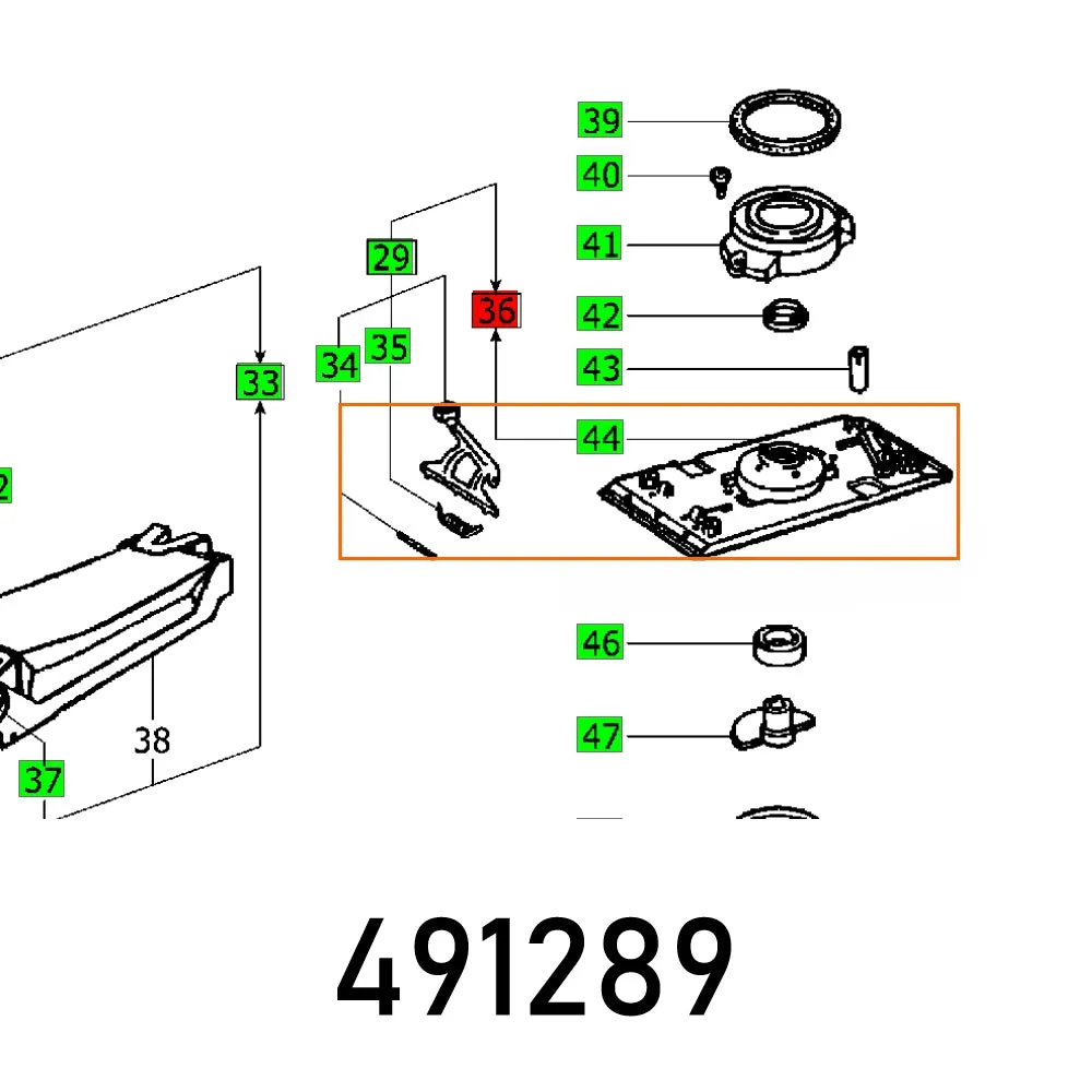 Festool, Base Plate Comp Rs 300 Q, FES491289