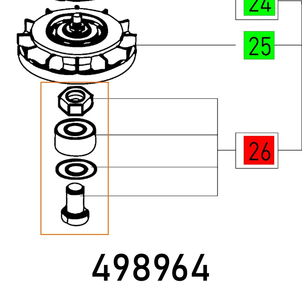 FESTOOL BEARING BOLT ETS 150/5 E ET-BG FES498964