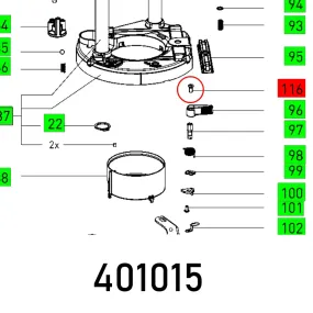 Festool, C-H Count. Scre Din 966-M5X10-4.8, FES401015