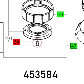 Festool, Ch. Head Screw Din 7984-M4X6, FES453584