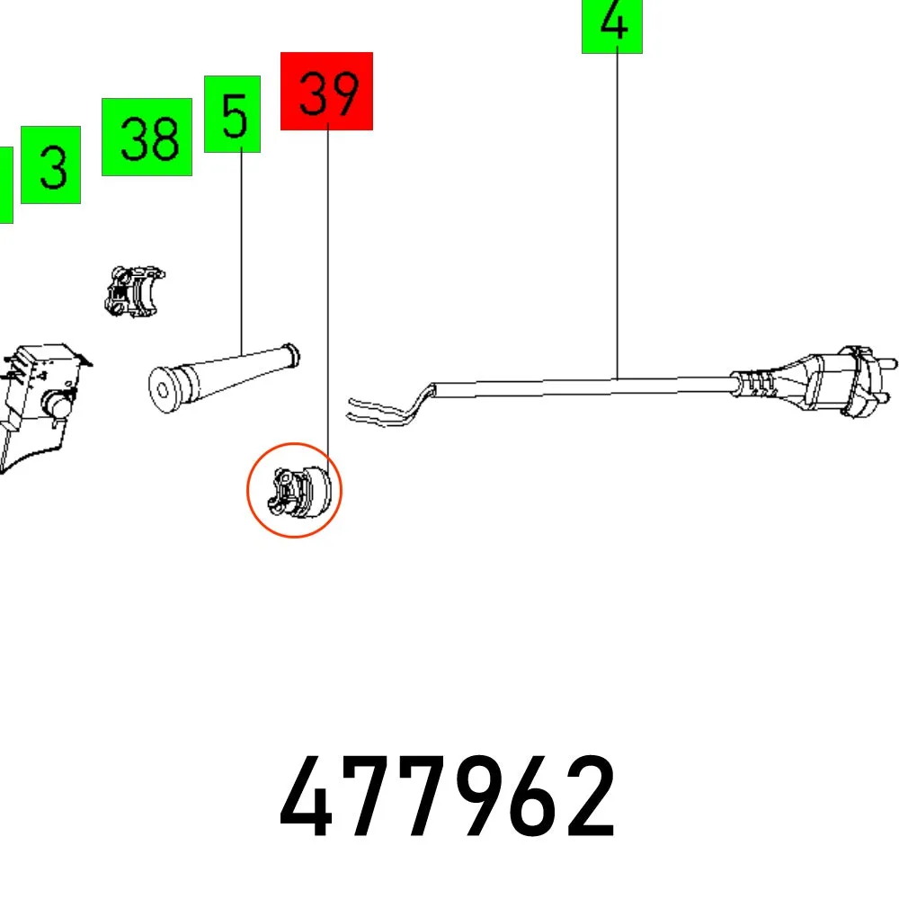 Festool, Clamping Rap 150 Fe Spodn, FES477962