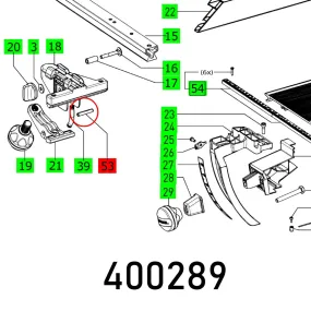 Festool, Dowel Pin Din 7346-6X36-St, FES400289