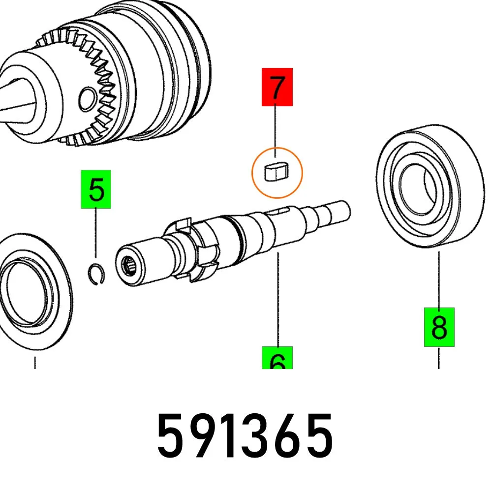 FESTOOL FEATHER KEY EV 16 FES591365