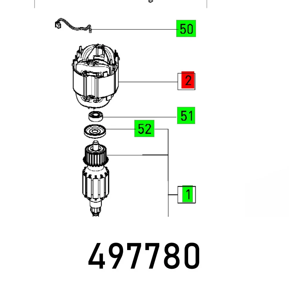 FESTOOL FIELD ASSEMBLY RO90DXFEQ 230V ET-BG FES497780