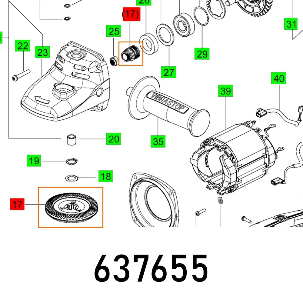 FESTOOL GEAR COMPL. GP 230-26 FES637655