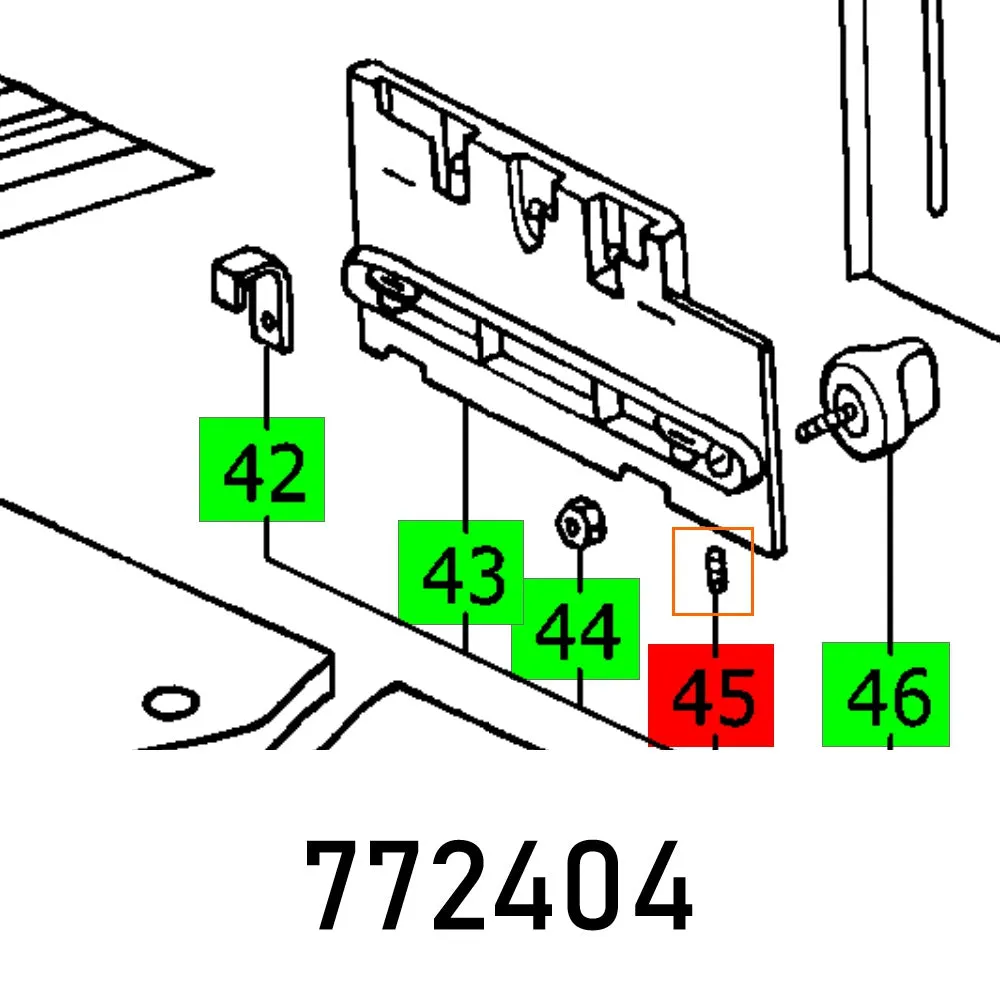 FESTOOL GRUB SCREW DIN 913-M5X10-45H FES772404