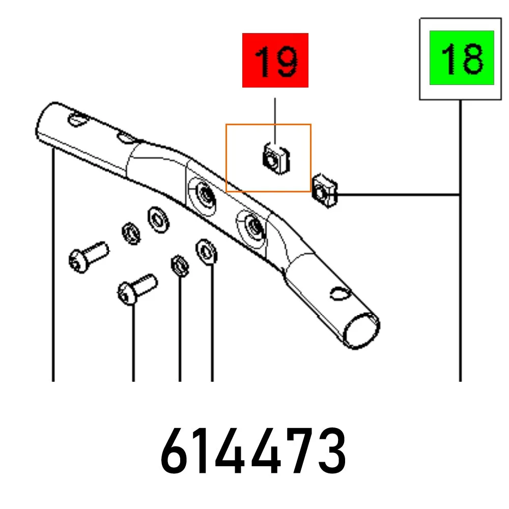FESTOOL NUT M8 FES614473