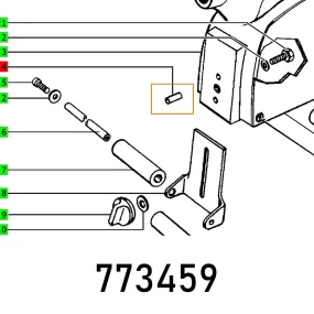 FESTOOL PIN COUNTERSUNK DIN 1472-6X10-ST FES773459