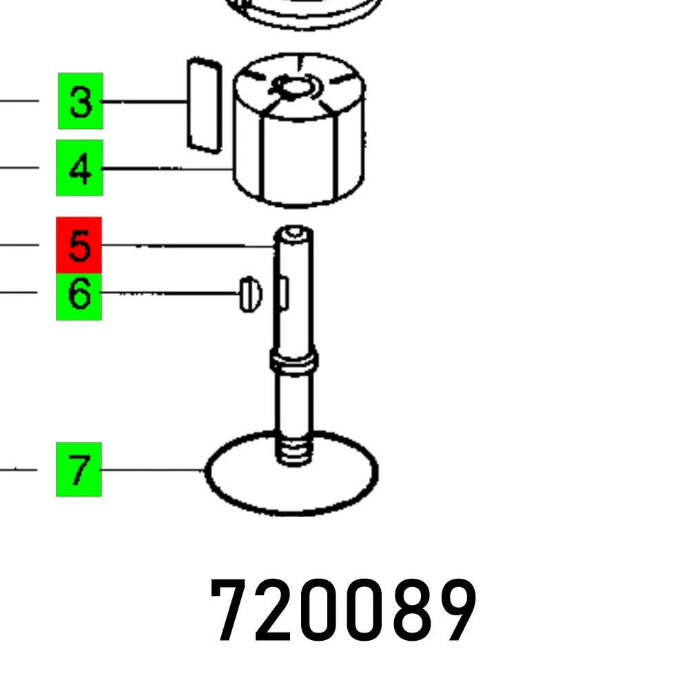 FESTOOL ROTOR SHAFT LET-GA FES720089