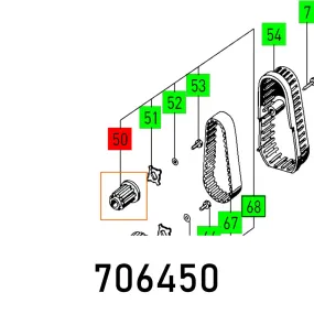 FESTOOL TOOTHED BELT PU 19 TEETH 5 MR FES706450