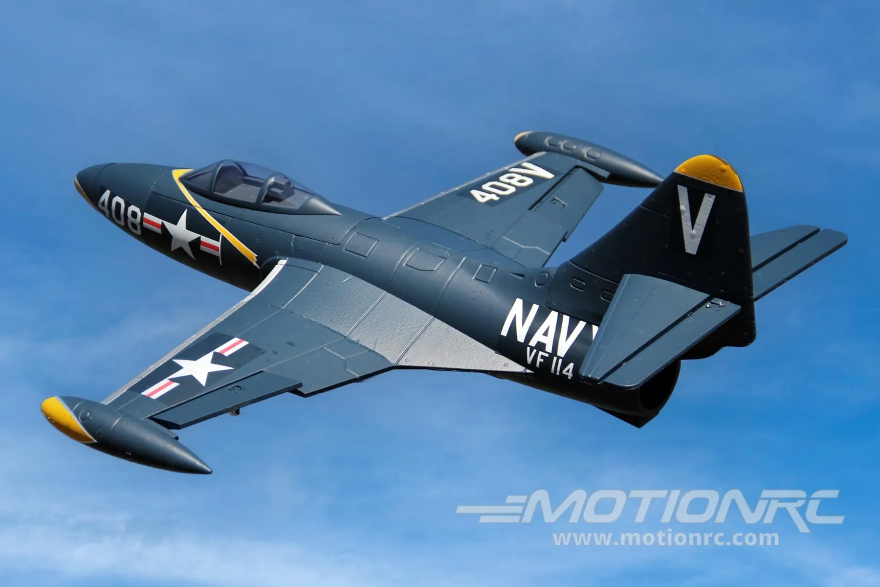 Freewing F9F Panther Blue 64mm EDF Jet - PNP