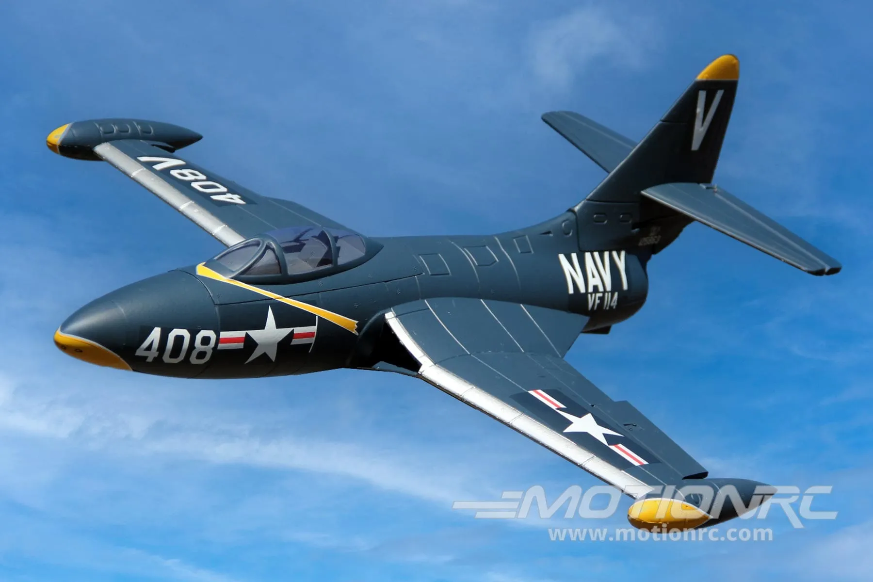 Freewing F9F Panther Blue 64mm EDF Jet - PNP