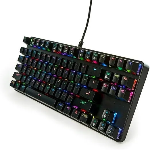 GAMESTOP RGB Gaming Mechanical Keyboard - Outemu Brown Switches - 1000Hz Polling Rate - FPS Sn