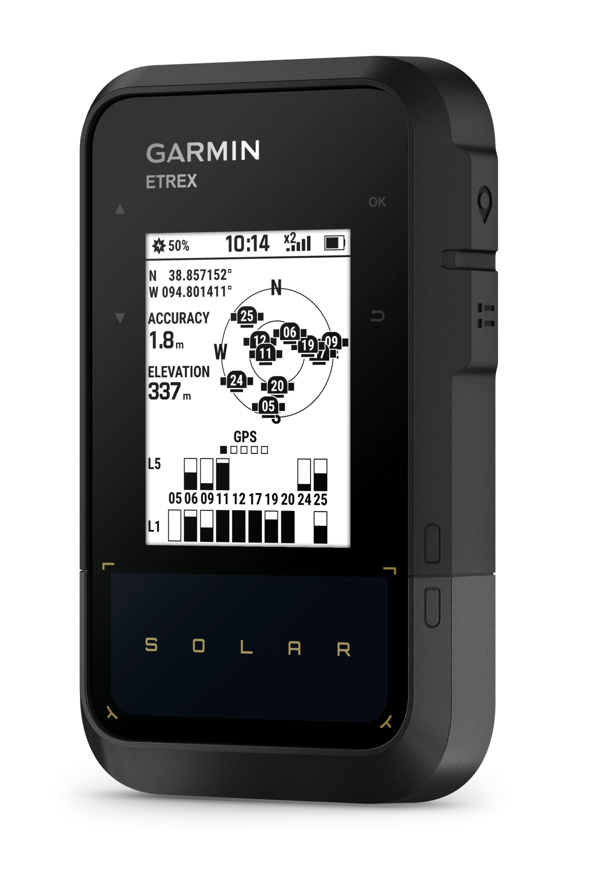 Garmin eTrex Solar GPS Handheld Navigator