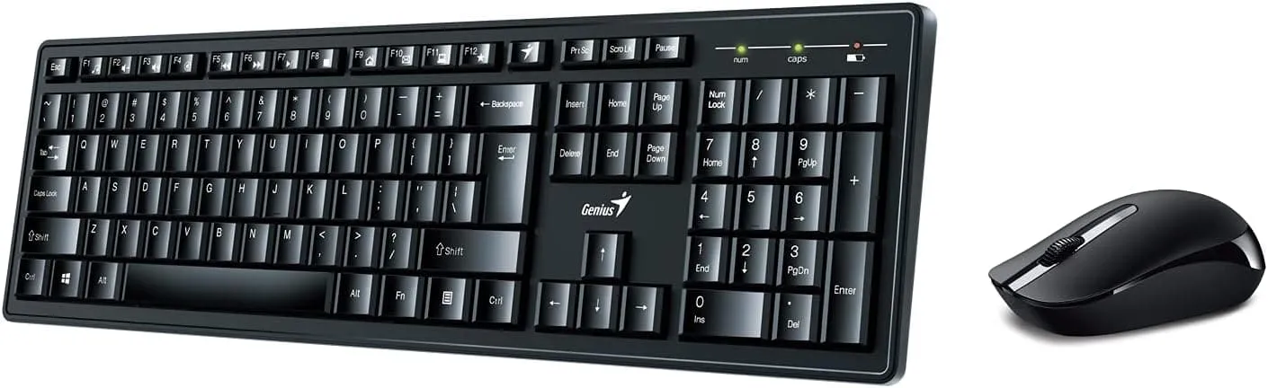 Genius Smart KM-8200 Wireless Keyboard and Mouse Combo - Black