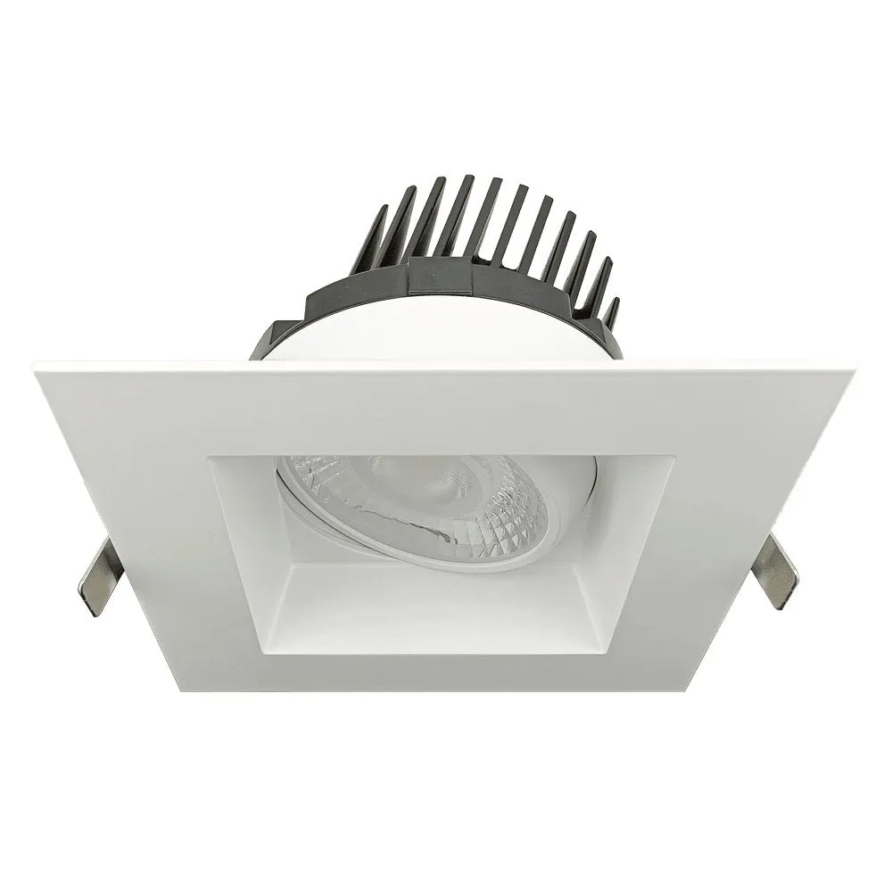 Goodlite G-20094 6" 22W LED Square Spotlight Regressed Gimbal Selectable CCT