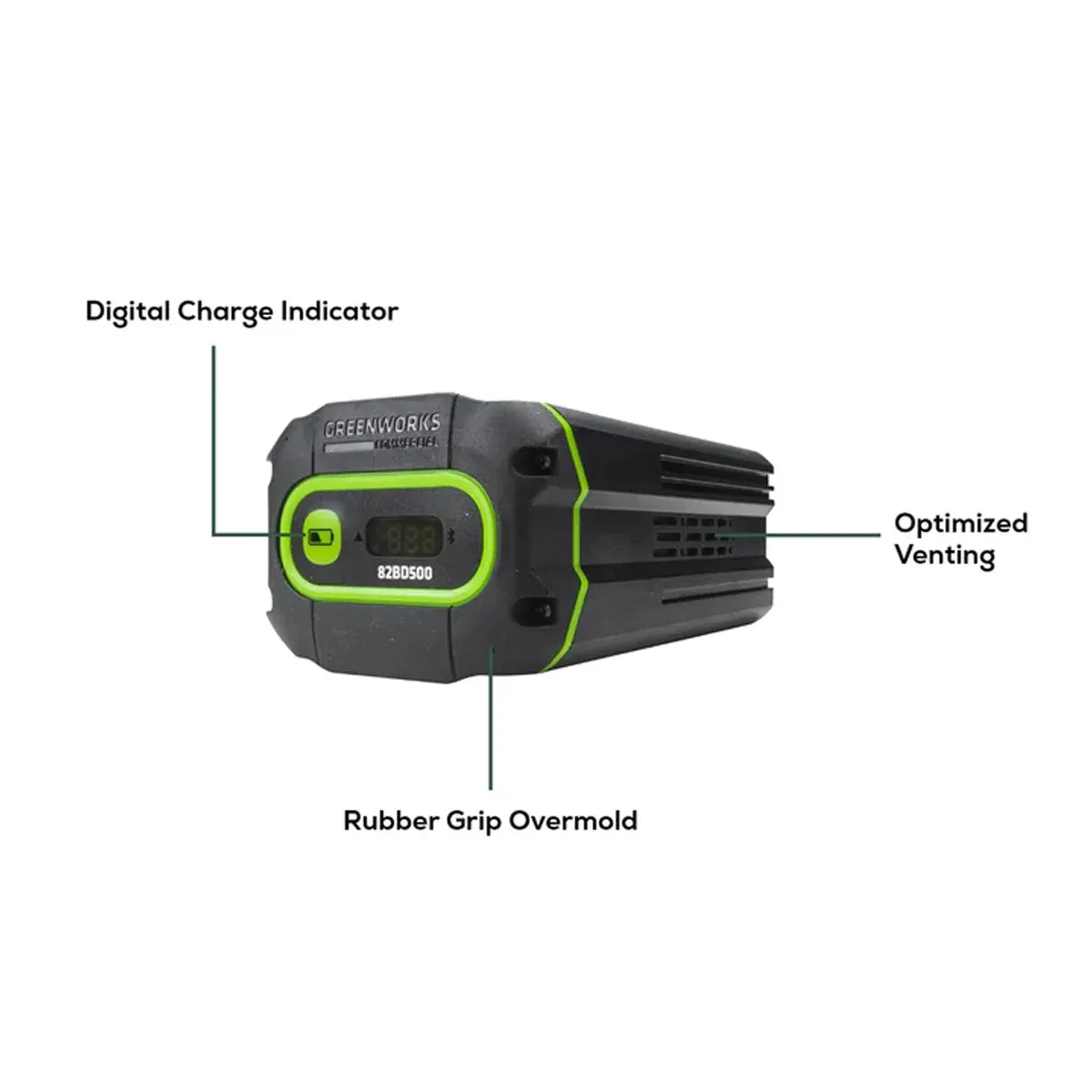 Greenworks 82V 5Ah Battery with Bluetooth and Digital Readout