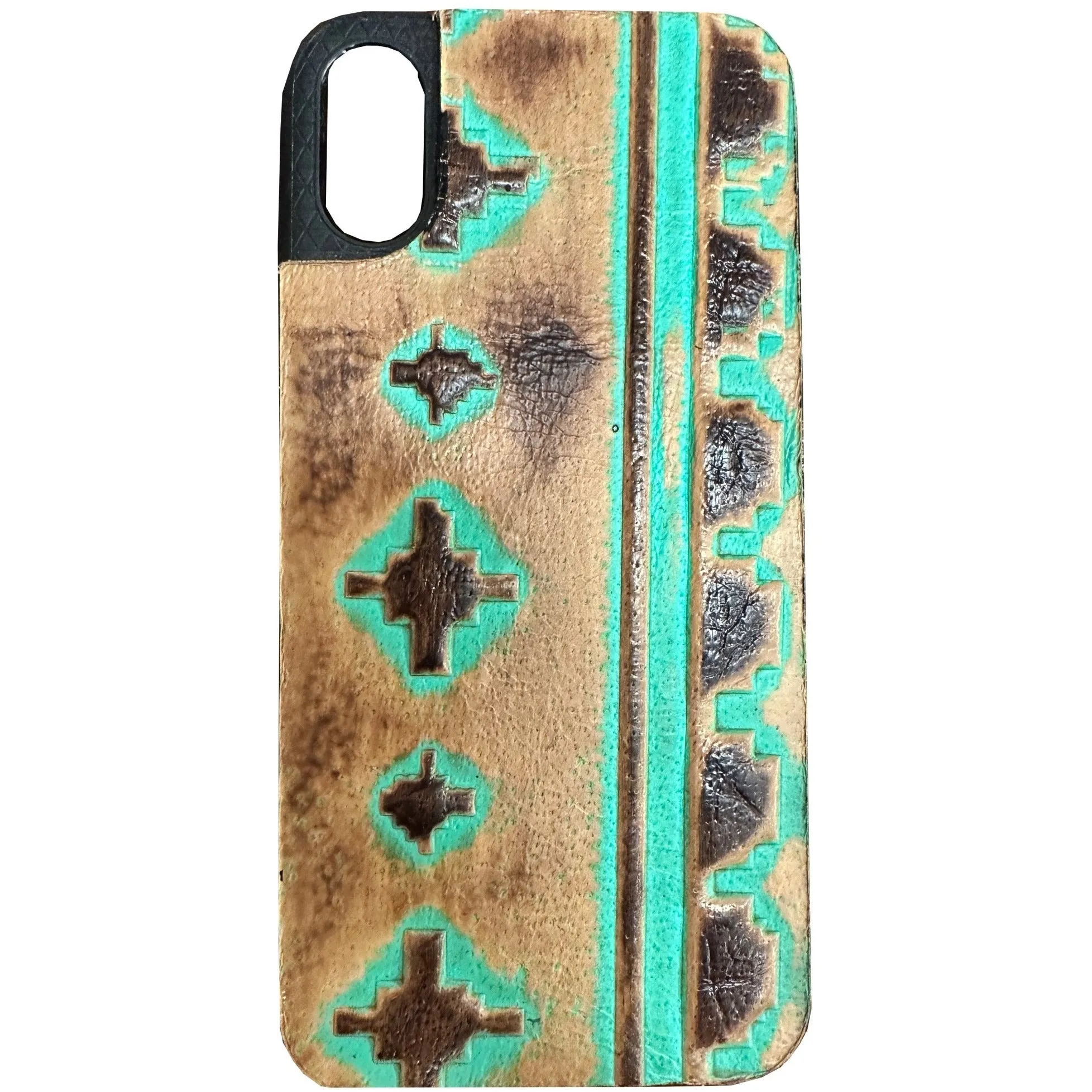 HPC63 - Turquoise and Brown Navajo iPhone Case