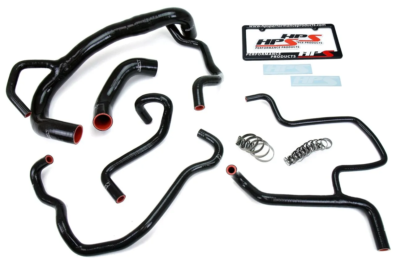 HPS Silicone Radiator   Heater Hoses Dodge Charger R/T Scat Pack 392 6.4L V8 (15-16) Red / Blue / Black