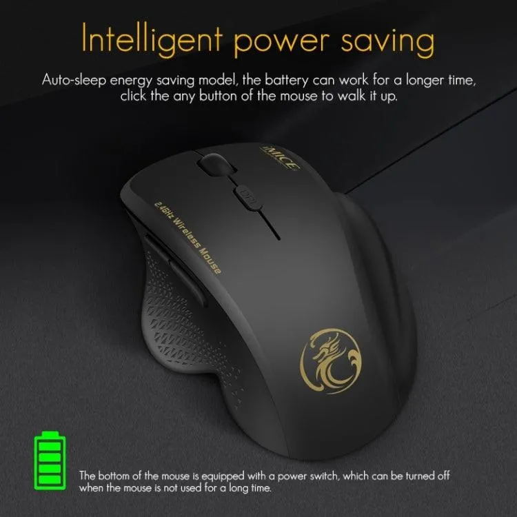 iMICE G6 2.4G Wireless Gaming and Office Mouse with 6 Buttons