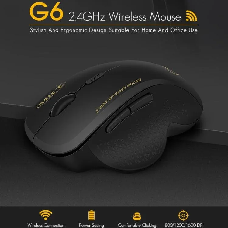 iMICE G6 2.4G Wireless Gaming and Office Mouse with 6 Buttons