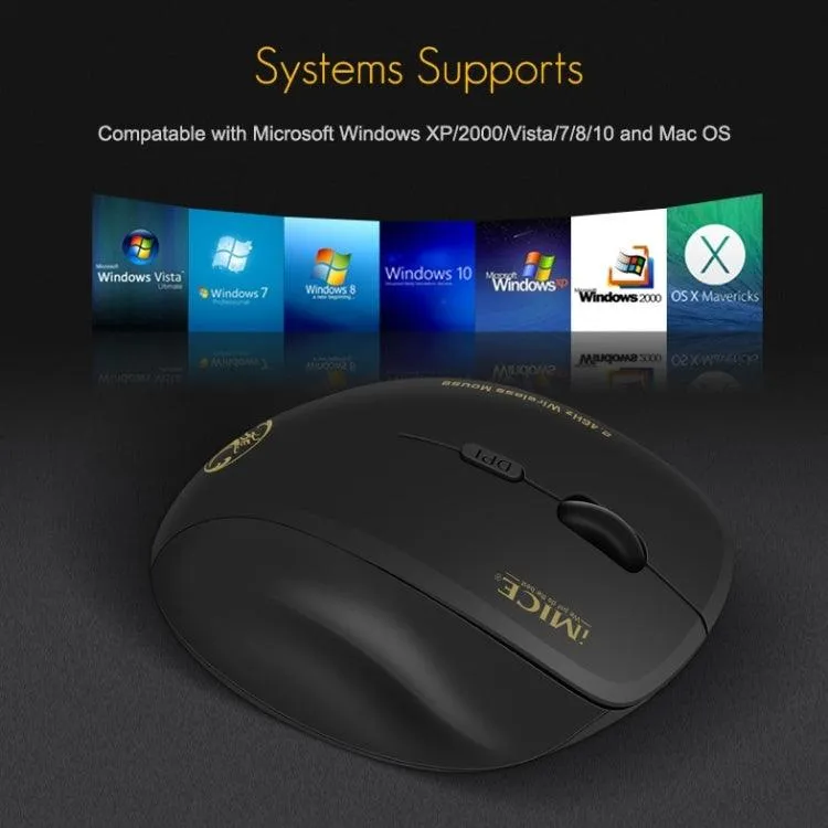 iMICE G6 2.4G Wireless Gaming and Office Mouse with 6 Buttons