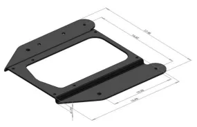 International Wide Mount Adapter Bracket for ISRI 5030 & 6860 Series Seats PN 943642-04