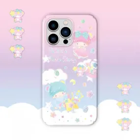 Japanese Cartoon Little Twin Stars on Clouds iPhone Case XS XR X 11 12 13 14 15 Pro Promax