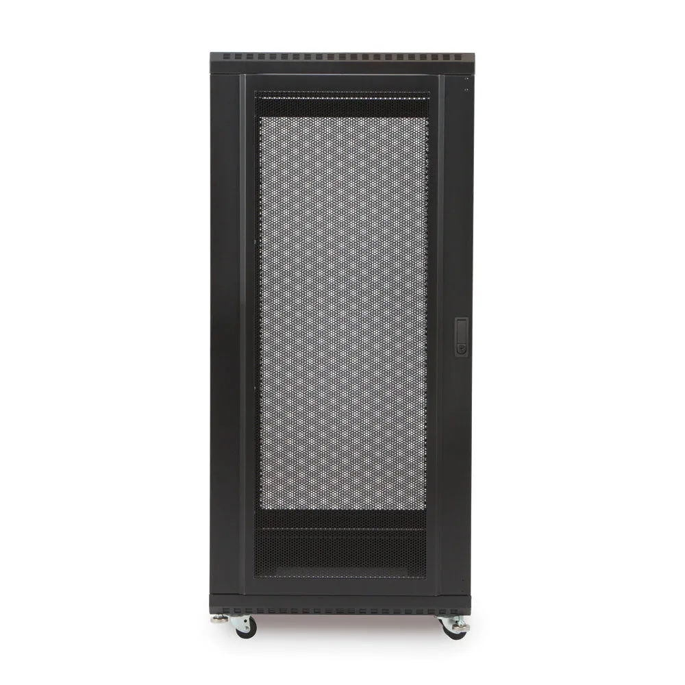 Kendall Howard 27U LINIER® A/V Cabinet - Glass/Vented Doors - 24" Depth (3100-3-024-27)